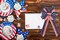 1 Roll Patriotic Ribbon Red White and Blue Ribbon American Flag Ribbon 2.5 Inch 4th of July Ribbon Wired for Independence Day Craft Sewing Gift Wrapping